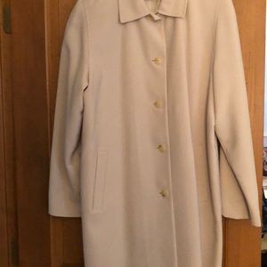 Satin lined buttoned front raincoat
